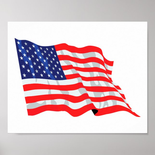 Póster bandera americana (Frente)