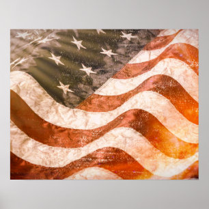 Póster Bandera Americana