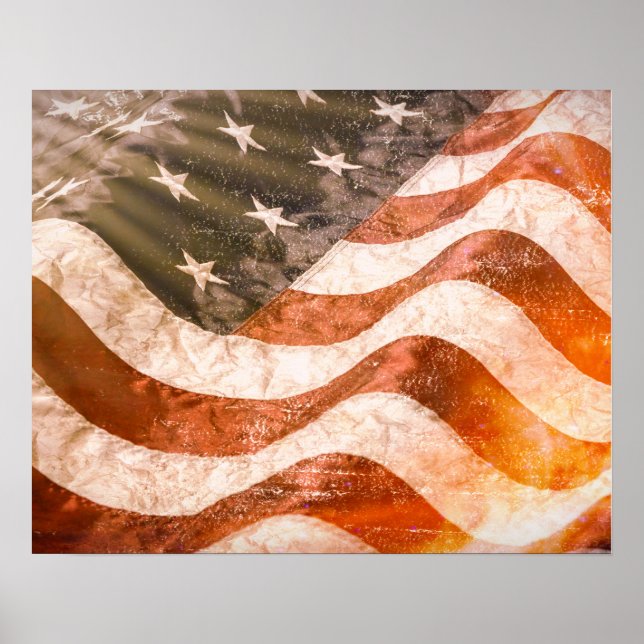 Póster Bandera Americana (Frente)