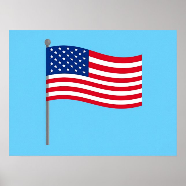 Póster bandera americana (Frente)