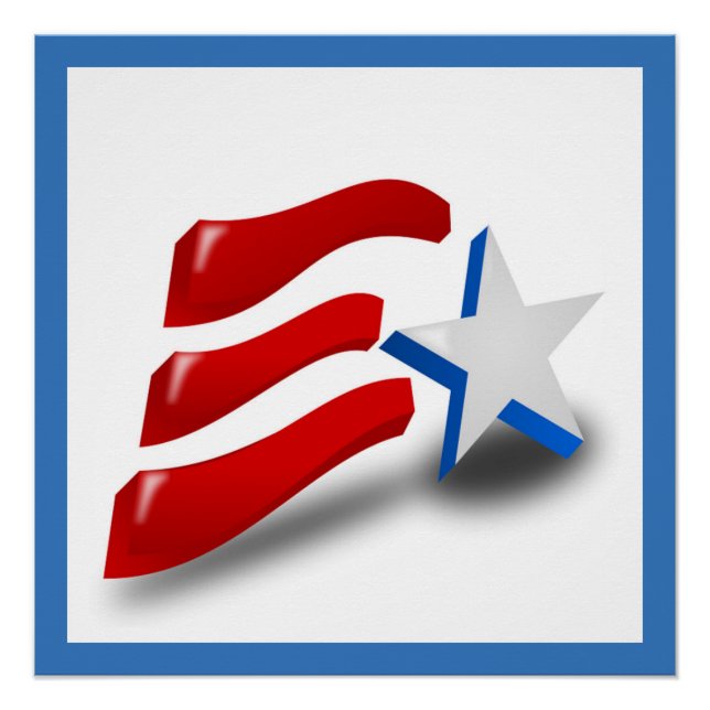 PÓSTER BANDERA AMERICANA (Anverso)