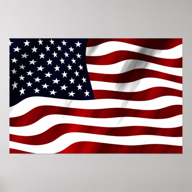 Póster Bandera Americana (Frente)