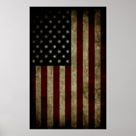 Póster Bandera Americana 