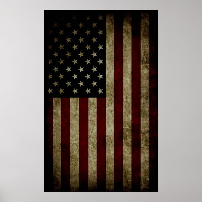 Póster Bandera Americana  (Frente)