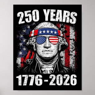 Póster Bandera Americana 250 Años 250 Aniversario USA 4
