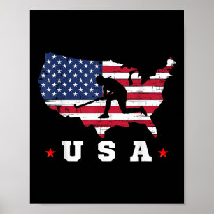 Póster Bandera Americana EEUU