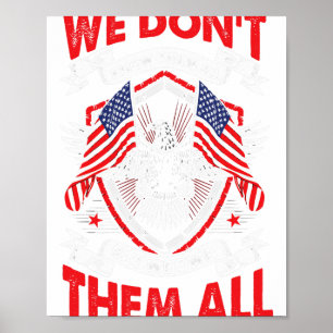 Póster Bandera Americana Libertad Amor Por Tu País Patrio