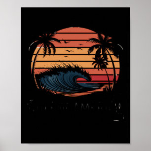 Póster Bandera Americana Retro Golfo De Estados Unidos 20