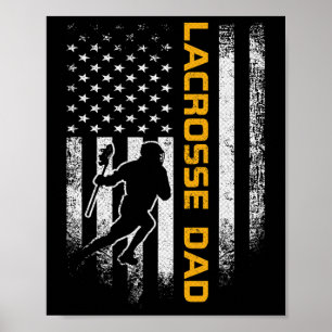 Póster Bandera Americana Vintage Usa Orgulloso Padre Lacr