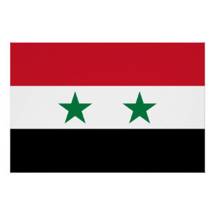 Póster Bandera antigua de Siria