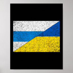 Póster Bandera Antiguerra Rusa Ucrania Bandera Net Voyne