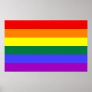 Póster Bandera arco iris Imprimir