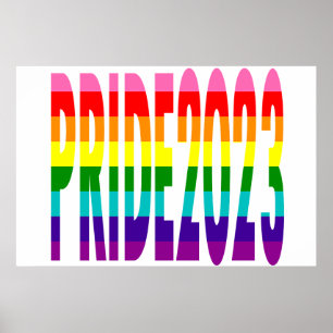 Póster Bandera arcoiris LGBT Original Orgullo de 8 franja