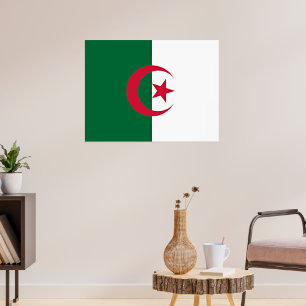 Póster bandera argelina
