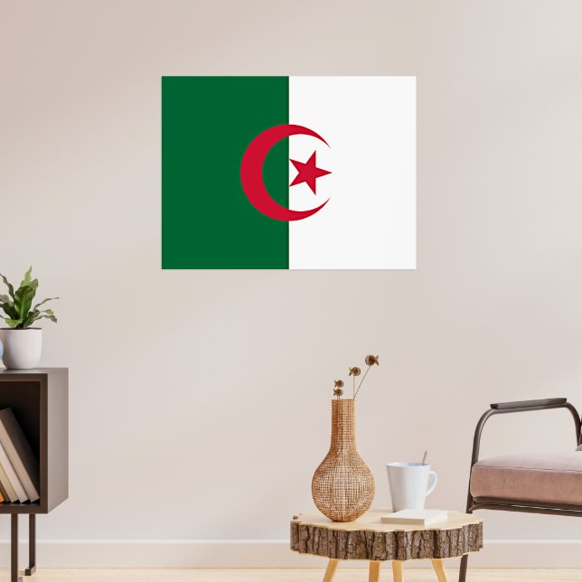Póster bandera argelina (Salón 3)