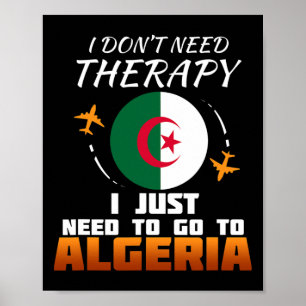 Póster Bandera argelina I Bandera de Argelia I Regalo de 