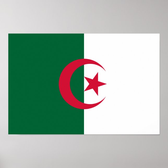 Póster Bandera Argelina Patriótica (Frente)
