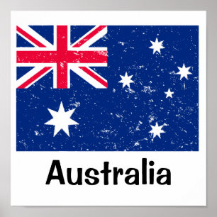 Póster Bandera australiana