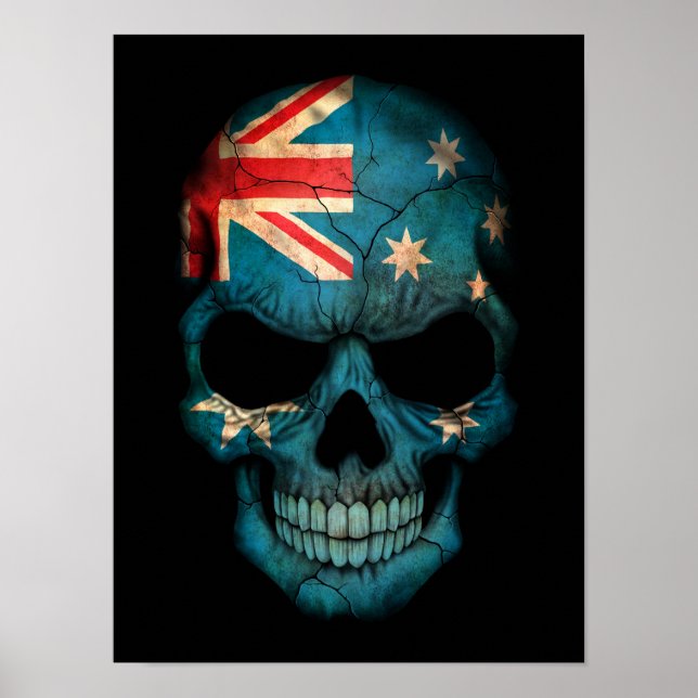 Póster "Bandera australiana" australiana de Australia (Frente)