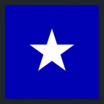 Póster Bandera azul Bonnie<br><div class="desc">Bandera Azul Bonnie. La Bandera Azul Bonnie fue una pancarta no oficial al inicio de la Guerra Civil Estadounidense en 1861. Consiste en una estrella blanca de cinco puntas sobre un campo azul. Se parece mucho a la bandera de la efímera República de Florida Occidental de 1810, así como a...</div>