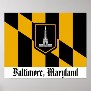 Póster Bandera Baltimore