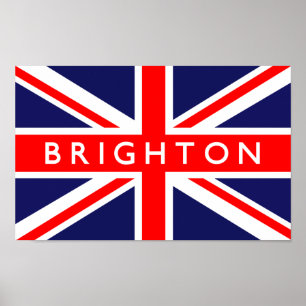 Póster Bandera Brighton Reino Unido