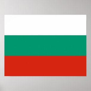 Póster Bandera búlgara patriótica