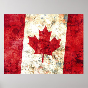 Póster Bandera canadiense