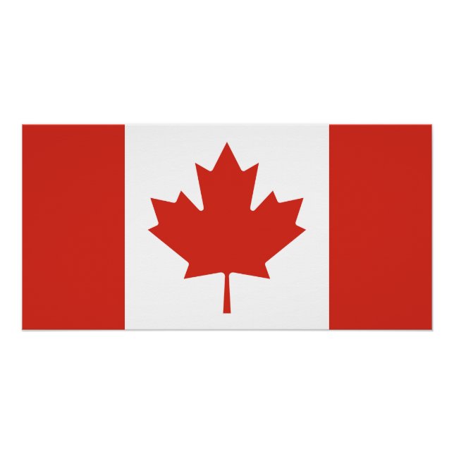 Póster Bandera canadiense patriota (Anverso)