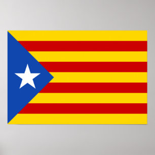 Póster Bandera catalana de la independencia "L'Estelada B