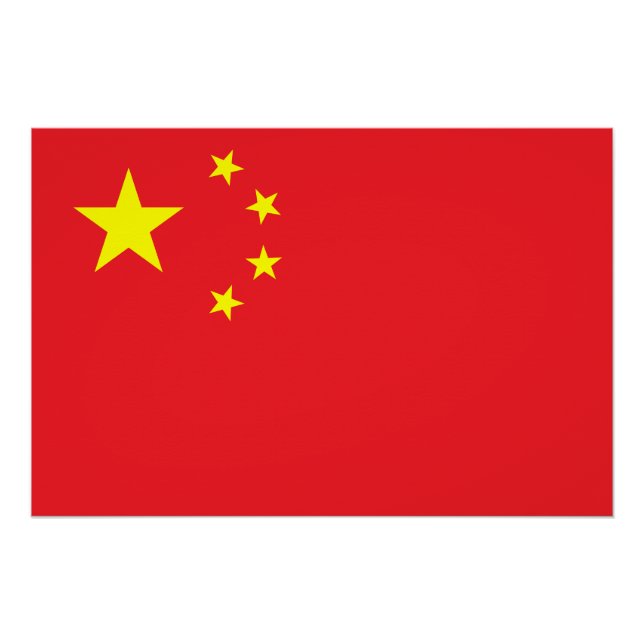 Póster Bandera china (Anverso)
