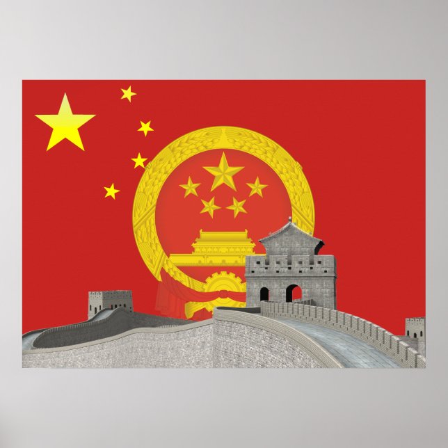 Póster Bandera china (Frente)