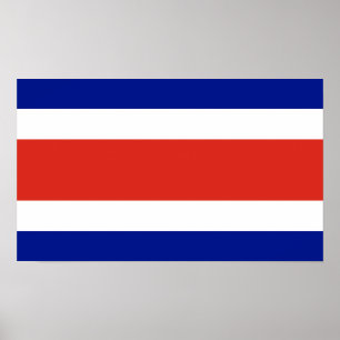 Póster Bandera Civil de Costa Rica