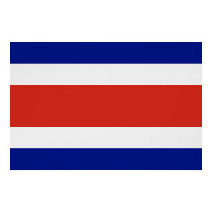 Póster Bandera Civil de Costa Rica
