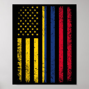 Póster Bandera Colombiana 4 De Julio Bandera Colombiana E