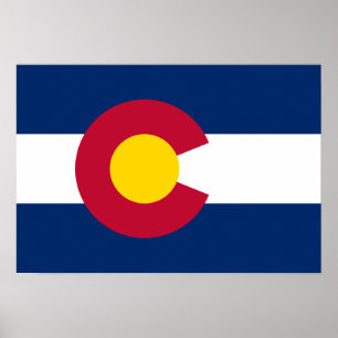 Póster Bandera Colorado