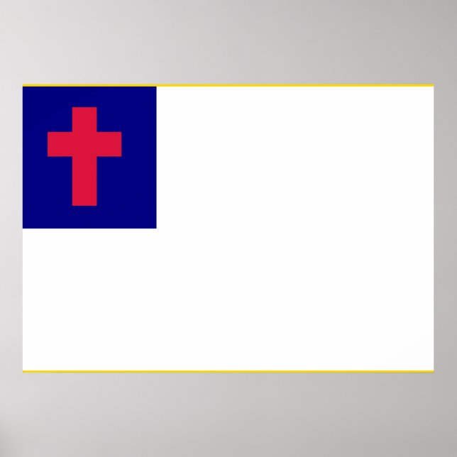 Póster Bandera cristiana (Frente)