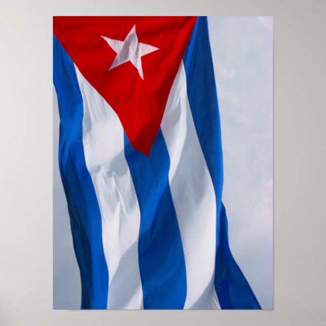 Póster bandera cubana (Frente)
