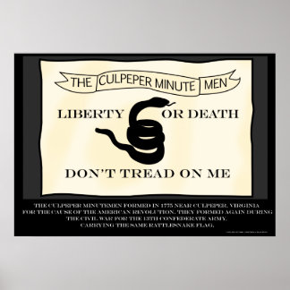 Póster Bandera Culpeper Minutemen