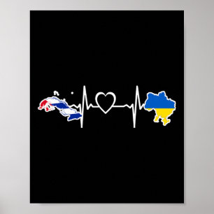 Póster Bandera Cun Ucraniana - Ucrania Cu Latido