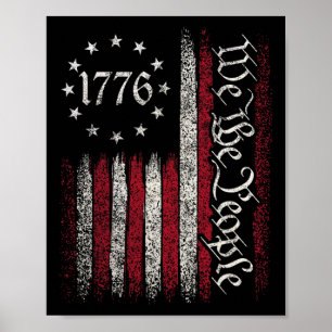 Póster Bandera de 1776 Constitución Día de la Independenc