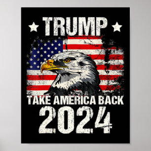 Póster Bandera de 2024 devuelve a los Estados Unidos a la