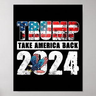 Póster Bandera De 2024 Recupera Estados Unidos El 4 De Ju