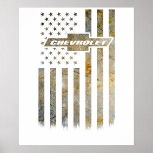 Póster Bandera de acento de camuflaje Chevy Wear Buck 1
