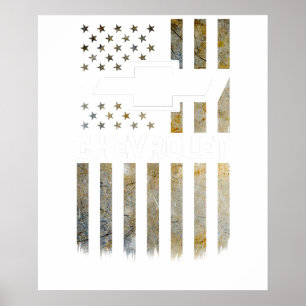 Póster Bandera de acento de camuflaje Chevy Wear Buck 2