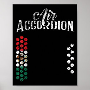 Póster Bandera De Acordeón De Aire De Bandera Mexicana En