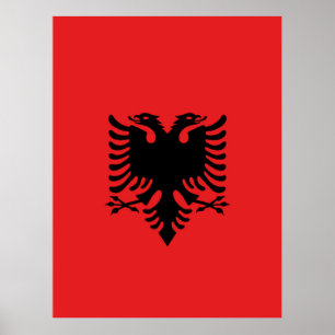 Póster Bandera de Albania