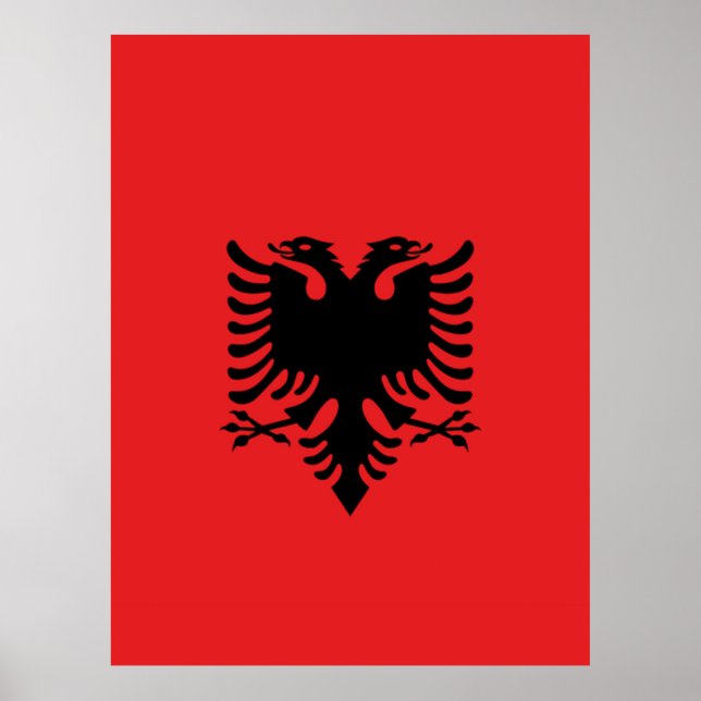 Póster Bandera de Albania (Frente)