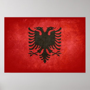 Póster Bandera de Albania