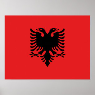 Póster Bandera de Albania